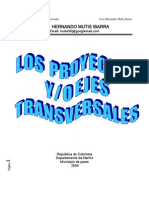 Los Proyectos o Ejes Transversales