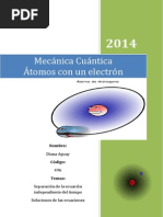 Separación de La Ecuación Independiente Del Tiempo