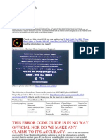 Xbox 360 Error Codes