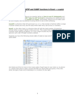 How To Use The COUNTIF and SUMIF Functions in Excel