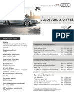 Audi A8L 3.0 Tfsi: Technical Data