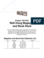 Wall Hung Magazine and Book Rack: Project 14211EZ