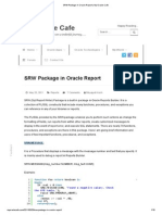 SRW Package in Oracle Report