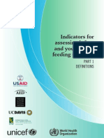 Indicators For Assessing IYCF Practices