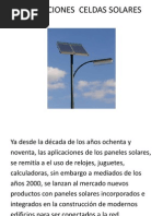 Aplicaciones Celdas Solares