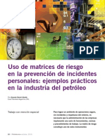 Matriz de Riesgo Industria Del Petroleo