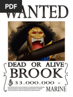 One Piece Wanted Posters - The Straw Hat Crew