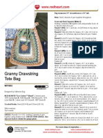 CROCHET - Katherine Eng - Granny Drawstring Tote Bag