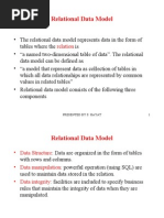 Relational Data Model: Relation