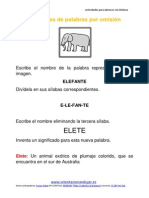 Ejercicios para Niños Con Dislexia Omisión de Sílabas