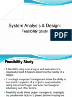 System Analysis & Design:: Feasibility Study