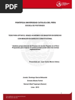 Análisis Jurisprudencial Del Proceso de Acción Popular en El Perú. Propuestas para Mejorar El Control Jurisdiccional Sobre Las Normas Reglamentarias - Juan Carlos Morón Urbina