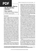 Liability For Catastrophic Risk in The Oil and Gas Industry by Prof Peter Cameron 2012 IELR Issue 6 Print 2 Cameron