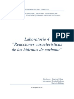 Reacciones Caracteristicas de Los Hidratos de Carbono