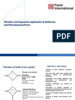 Filtration and Separation in Refineries