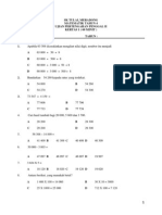 Matematik Tahun 4 Ujian