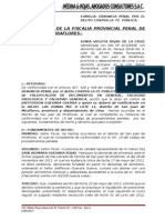 Denuncia Penal Por El Delito Contra La Fe Publica