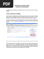 Instructivo para Crear Un Blog Con Blogger PDF