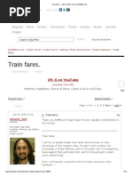 Train Fares. - India Travel Forum - IndiaMike