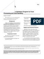 Basic Elements of A Sanitation Program For Food Processing