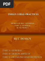 Codal Practices For RCC Design Part A General by VKMehta