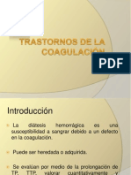 Trastornos de La Coagulación