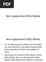 Non-Suppurative Otitis Media