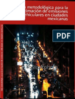 Guia Metodologica para Estimacion de Emisiones Vehiculares en Ciudades Mexicanas