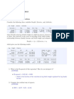 Econometrics Example Questions and Solutions