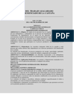 Ley de Trab Asalariado Del Beneficiado de La Castaña # 3274