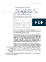 Cut Loose: State and Local Layoffs of Public Employees in The Current Recession