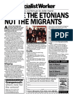 Blame The Etonians Not The Migrants: As Austerity Cuts Continue To Bite Hard..