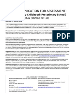 AITSL Early Childhood Pre Primary School Teacher Application