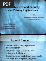 RFID Systems and Security and Privacy Implications: Sanjay E. Sarma Stephen A. Weis Daniel W. Engels