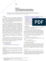 ASTM C1549 Determination of Solar Re Ectance Near Ambient Temprature Using Aportable Solar Reflectometer