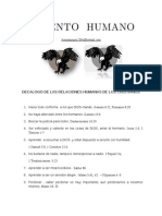 TALENTO HUMANO Decalogo de Las Relaciones Humanas de Los Cristianos