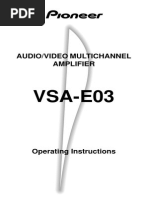 VSA-E03: Audio/Video Multichannel Amplifier