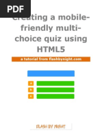 HTML5 Multi-Choice Quiz Tutorial