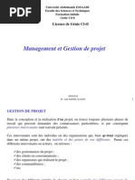 GESTION DE PROJET - Licence Génie Civil