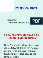 Kuliah Kedua Rute Pemberian Obat