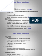 Metals: Major Classes of Materials