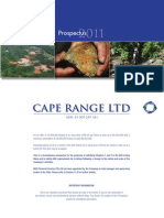 Cape Range LTD Prospectus