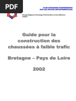 2002 Guide Construction Chaussees Faible Trafic