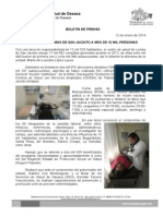 12/01/14 Atiende CS Lomas de San Jacinto A Más de 12 Mil Habitantes