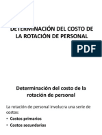 Determinación Del Costo de La Rotación de Personal Presentacion