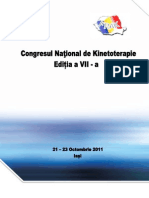 Congresul National de Kinetoterapie - Editia A VII-A