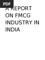 A Report On FMCG Industry in India