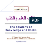 The Student of Knowledge and Books