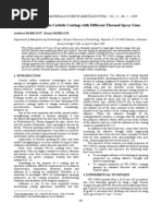 Formation of Tungsten Carbide Coatings With Different Thermal Spray Guns