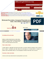 Wholesale Price Indiex / Consumer Price Index in India / CPI and WPI in India / How Inflation Is Measured in India